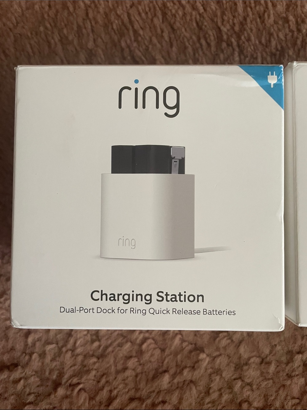 Ring Charging Station Dual-Port Dock in White